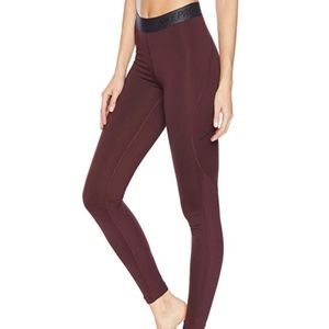 Nike Pro Women’s High Waist Warm Leggings Tights Burgundy